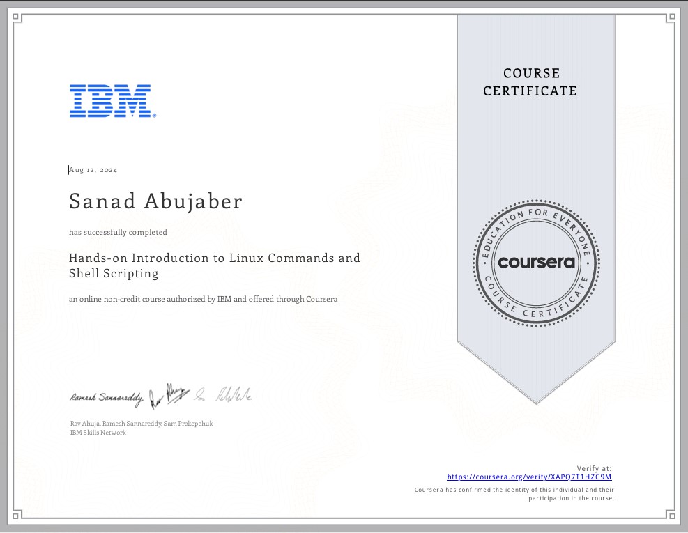 Introduction to Linux Commands Certification